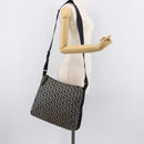 Christian Dior Trotter Canvas Oblique Shoulder Bag Navy Silver Auth 210185A-25