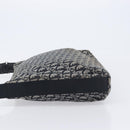 Christian Dior Trotter Canvas Oblique Shoulder Bag Navy Silver Auth 210185A-5