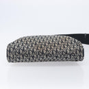 Christian Dior Trotter Canvas Oblique Shoulder Bag Navy Silver Auth 210185A-9