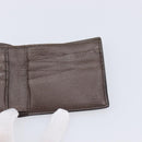 GUCCI GG Supreme Bengal Compact Wallet PVC Beige Auth 210186V-13