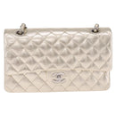 CHANEL Matelasse25 Chain Shoulder Bag Lamb Skin Mocha Gold CC Auth 210187SM-2