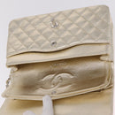 CHANEL Matelasse25 Chain Shoulder Bag Lamb Skin Mocha Gold CC Auth 210187SM-20