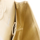 CHANEL Matelasse25 Chain Shoulder Bag Lamb Skin Mocha Gold CC Auth 210187SM-26
