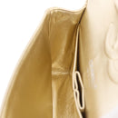 CHANEL Matelasse25 Chain Shoulder Bag Lamb Skin Mocha Gold CC Auth 210187SM-27