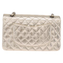 CHANEL Matelasse25 Chain Shoulder Bag Lamb Skin Mocha Gold CC Auth 210187SM-3
