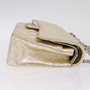 CHANEL Matelasse25 Chain Shoulder Bag Lamb Skin Mocha Gold CC Auth 210187SM-5