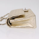CHANEL Matelasse25 Chain Shoulder Bag Lamb Skin Mocha Gold CC Auth 210187SM-6