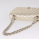 CHANEL Matelasse25 Chain Shoulder Bag Lamb Skin Mocha Gold CC Auth 210187SM-8