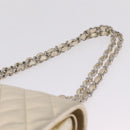 CHANEL Matelasse25 Chain Shoulder Bag Lamb Skin Mocha Gold CC Auth 210187SM-9