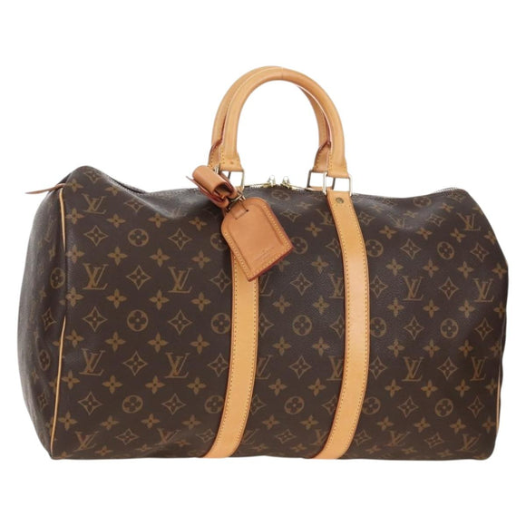 LOUIS VUITTON Monogram Keepall 45 Boston Bag M41428 LV Auth 210192V