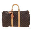 LOUIS VUITTON Monogram Keepall 45 Boston Bag M41428 LV Auth 210192V-2