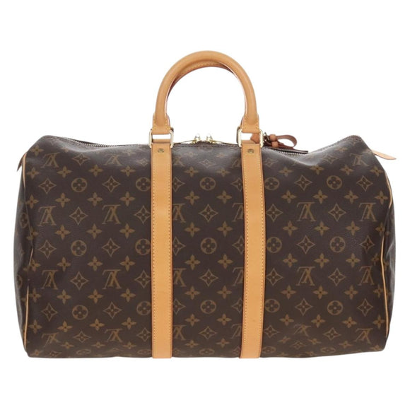 LOUIS VUITTON Monogram Keepall 45 Boston Bag M41428 LV Auth 210192V