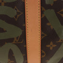 LOUIS VUITTON Monogram graffiti Keepall 50 Bag Khaki M92196 LV Auth 210193SAM-6