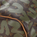 LOUIS VUITTON Monogram graffiti Keepall 50 Bag Khaki M92196 LV Auth 210193SAM-16