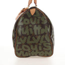 LOUIS VUITTON Monogram graffiti Keepall 50 Bag Khaki M92196 LV Auth 210193SAM-3