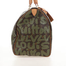 LOUIS VUITTON Monogram graffiti Keepall 50 Bag Khaki M92196 LV Auth 210193SAM-4