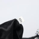 PRADA Hand Pouch Satin Black Silver Auth 210197SAM-21