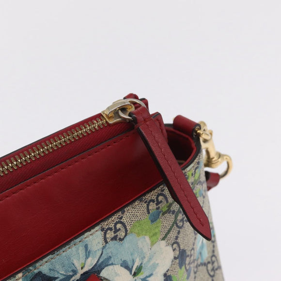 GUCCI GG Supreme GG Blooms Hand Bag PVC 2way Navy Gold 409534 Auth 210198V