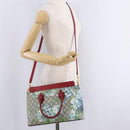 GUCCI GG Supreme GG Blooms Hand Bag PVC 2way Navy Gold 409534 Auth 210198V-28