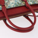 GUCCI GG Supreme GG Blooms Hand Bag PVC 2way Navy Gold 409534 Auth 210198V-7