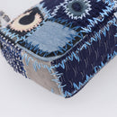 CHANEL Chain Shoulder Bag Denim Blue Silver CC Auth 210199SM-13