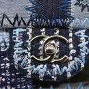 CHANEL Chain Shoulder Bag Denim Blue Silver CC Auth 210199SM-20