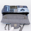 CHANEL Chain Shoulder Bag Denim Blue Silver CC Auth 210199SM-9