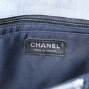 CHANEL Chain Shoulder Bag Denim Blue Silver CC Auth 210199SM-19