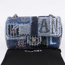 CHANEL Chain Shoulder Bag Denim Blue Silver CC Auth 210199SM-12