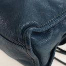 Balenciaga Classic Mini City Bag Leather 2way Blue Silver 300295 Auth 210200M-15
