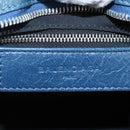 Balenciaga Classic Mini City Bag Leather 2way Blue Silver 300295 Auth 210200M-20