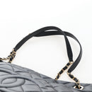 CHANEL Matelasse Chain Shoulder Tote Bag Caviar Skin Black Gold CC Auth 210201M-11