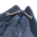 CHANEL Matelasse Chain Shoulder Tote Bag Caviar Skin Black Gold CC Auth 210201M-21