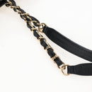 CHANEL Matelasse Chain Shoulder Tote Bag Caviar Skin Black Gold CC Auth 210201M-8
