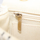 CHANEL Chain Shoulder Bag Canvas Ivory Gold CC Auth 210203SM-27