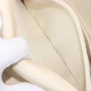 CHANEL Chain Shoulder Bag Canvas Ivory Gold CC Auth 210203SM-28