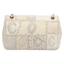 CHANEL Chain Shoulder Bag Canvas Ivory Gold CC Auth 210203SM-2