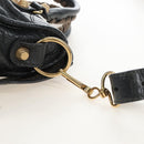 Balenciaga Giant Mini City Hand Bag Leather 2way Gray Gold 309544 Auth 210204M-11