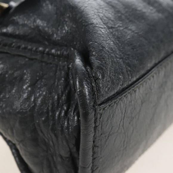 Balenciaga Giant Mini City Hand Bag Leather 2way Gray Gold 309544 Auth 210204M