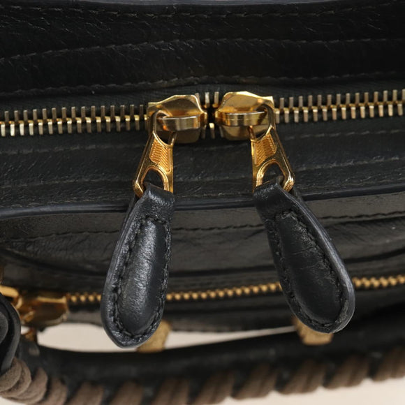 Balenciaga Giant Mini City Hand Bag Leather 2way Gray Gold 309544 Auth 210204M