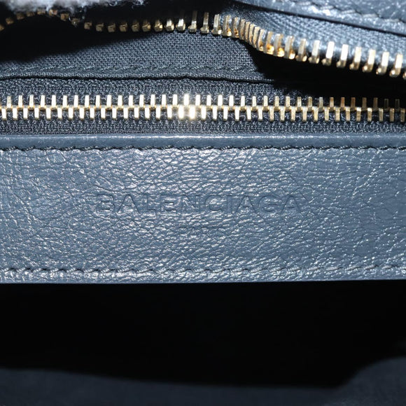 Balenciaga Giant Mini City Hand Bag Leather 2way Gray Gold 309544 Auth 210204M
