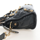 Balenciaga Giant Mini City Hand Bag Leather 2way Gray Gold 309544 Auth 210204M-4