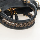 Balenciaga Giant Mini City Hand Bag Leather 2way Gray Gold 309544 Auth 210204M-7