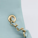 CHANEL Matelasse Chain Bag Lamb Skin 2way Light Blue Gold CC Auth 210207SAM-20