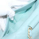 CHANEL Matelasse Chain Bag Lamb Skin 2way Light Blue Gold CC Auth 210207SAM-29