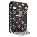LOUIS VUITTON Multicolor Phone Pouch Metis Pouch Black M14098 LV Auth 210208SAM-1