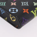 LOUIS VUITTON Multicolor Phone Pouch Metis Pouch Black M14098 LV Auth 210208SAM-10