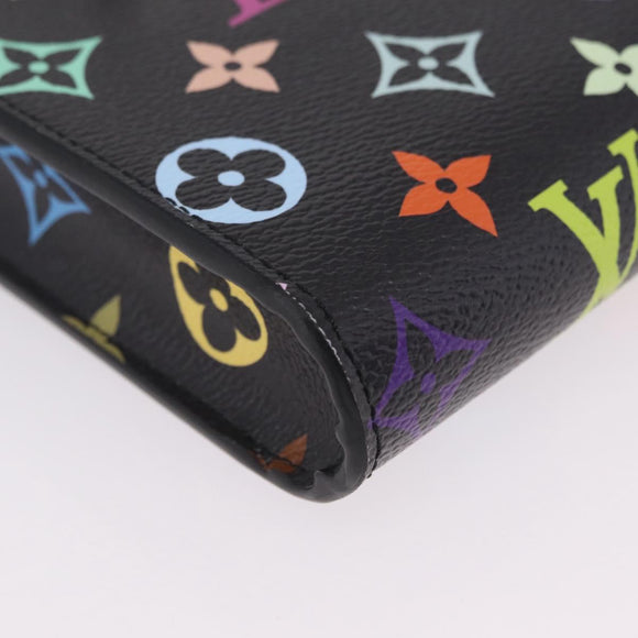 LOUIS VUITTON Multicolor Phone Pouch Metis Pouch Black M14098 LV Auth 210208SAM