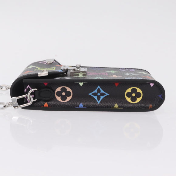 LOUIS VUITTON Multicolor Phone Pouch Metis Pouch Black M14098 LV Auth 210208SAM