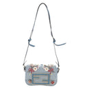 FENDI Nano Baguette Shoulder Bag Denim Navy Gold Auth 210210SAM-2